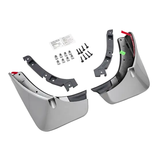 2019 Enclave | Splash Guards | Rear Molded | Satin Nickel | Set of Two