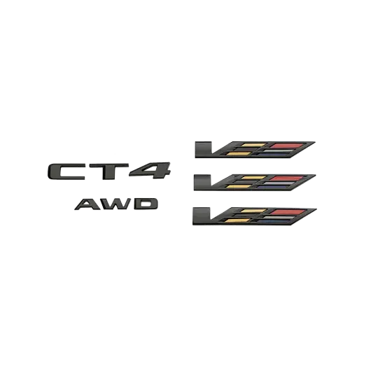 2020 CT4 | Emblems | Gloss Black | CT4 | AWD | V-Series | Set of Five